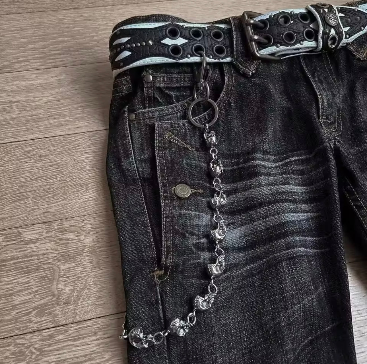 Embrioded Flare Jeans