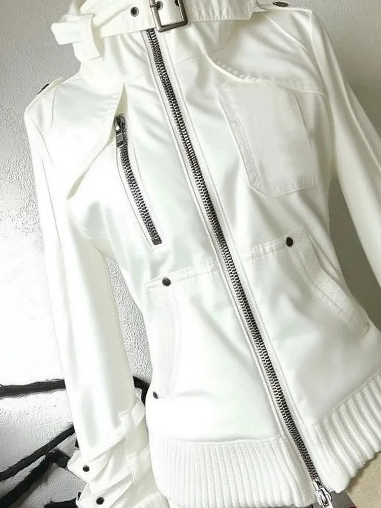 White winter suit