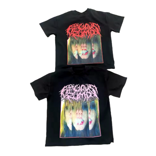 SMOKER GIRL TEE (Red/Pink)