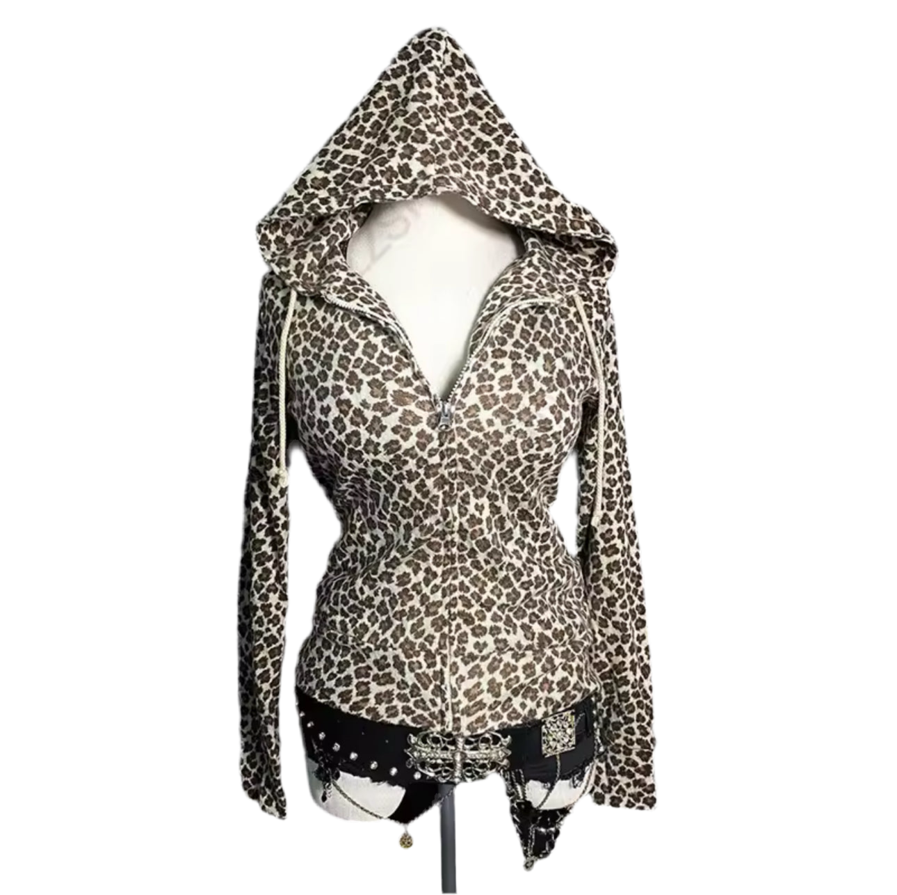 Cheetah Design Print Jumper