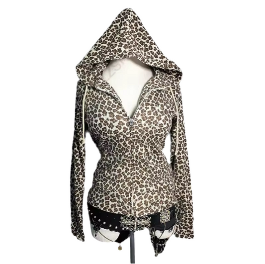 Cheetah Design Print Jumper