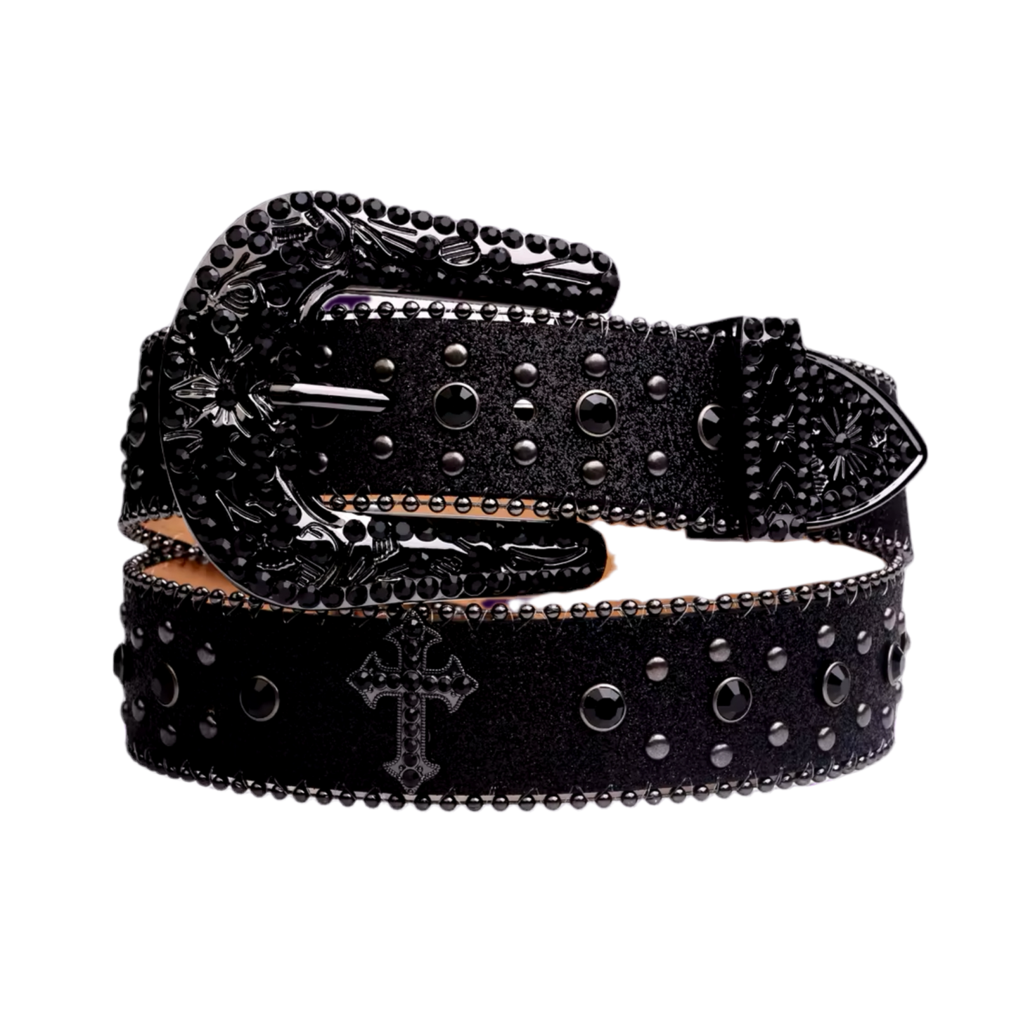 RHINESTONE CROSS BELT