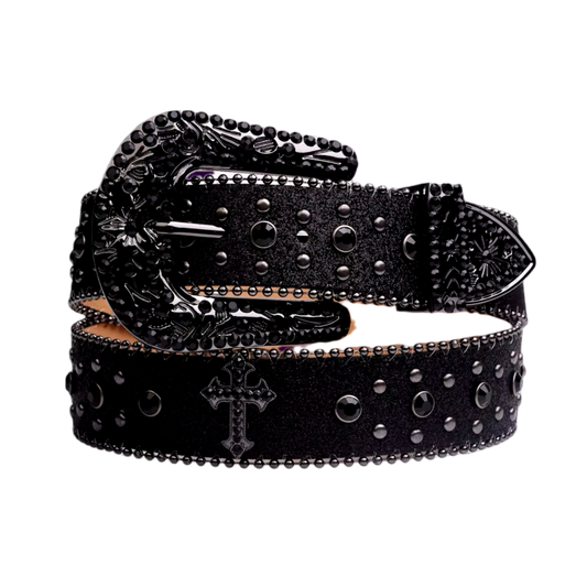 RHINESTONE CROSS BELT