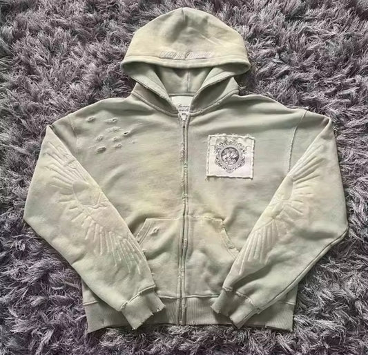 Khaki Green “ My Pain Doesn’t Define Me” Design Jumper