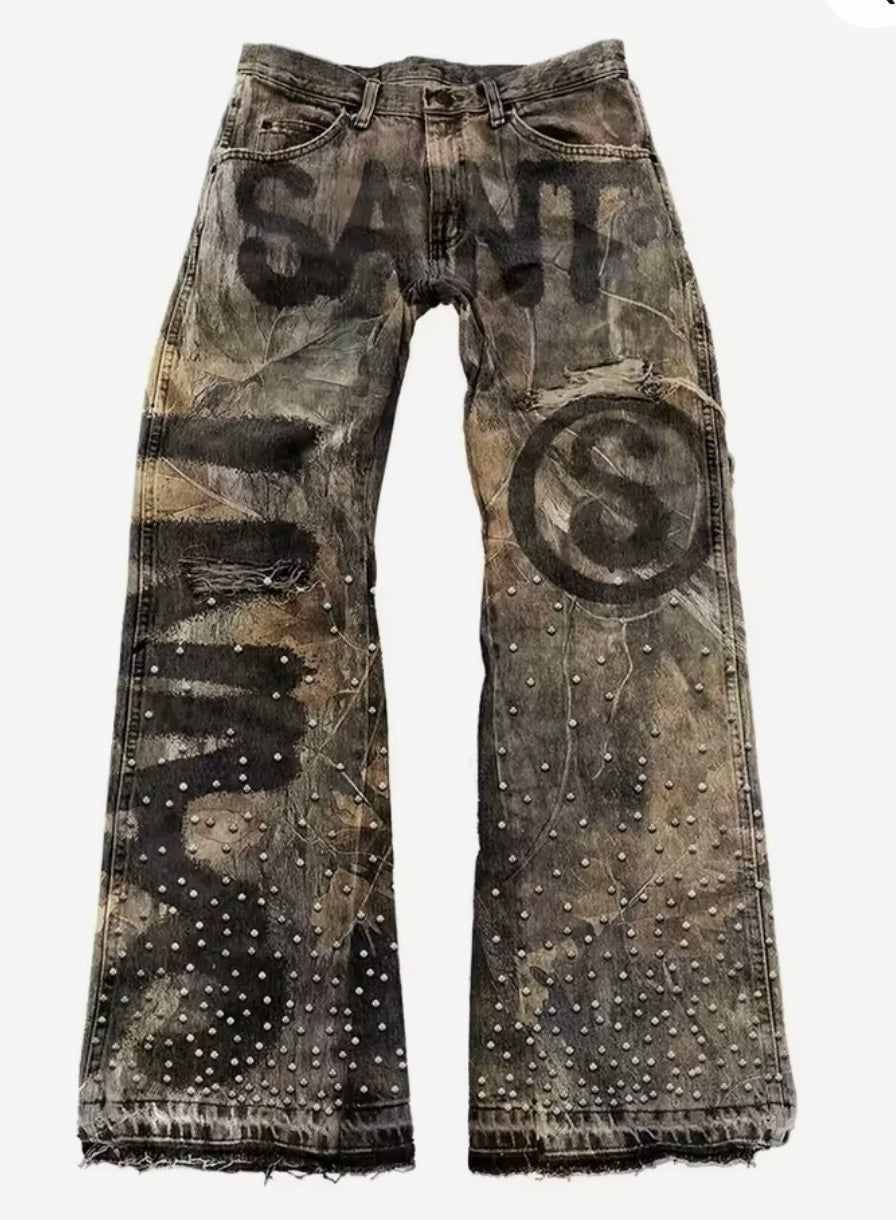 Camo Flare Jeans