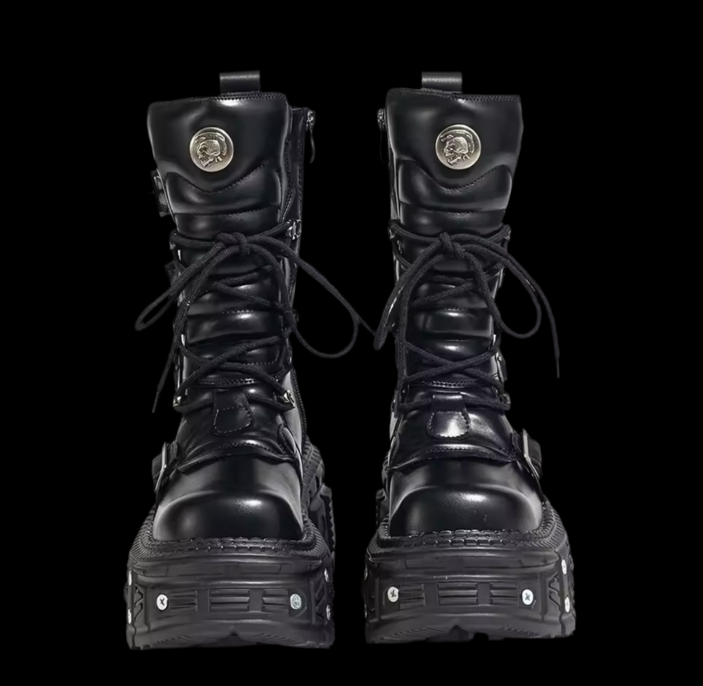 SCREW LEATHER STOMPER BOOTS