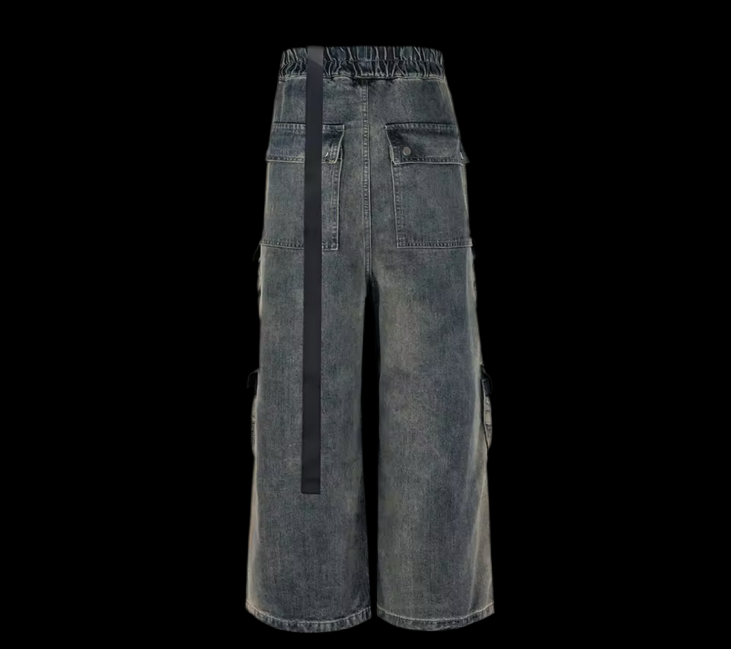 WASHED STRINGS DENIM