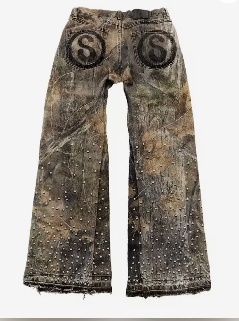 Camo Flare Jeans