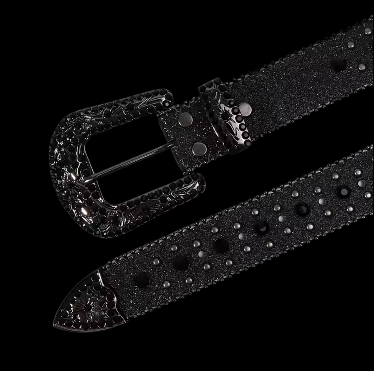 RHINESTONE CROSS BELT