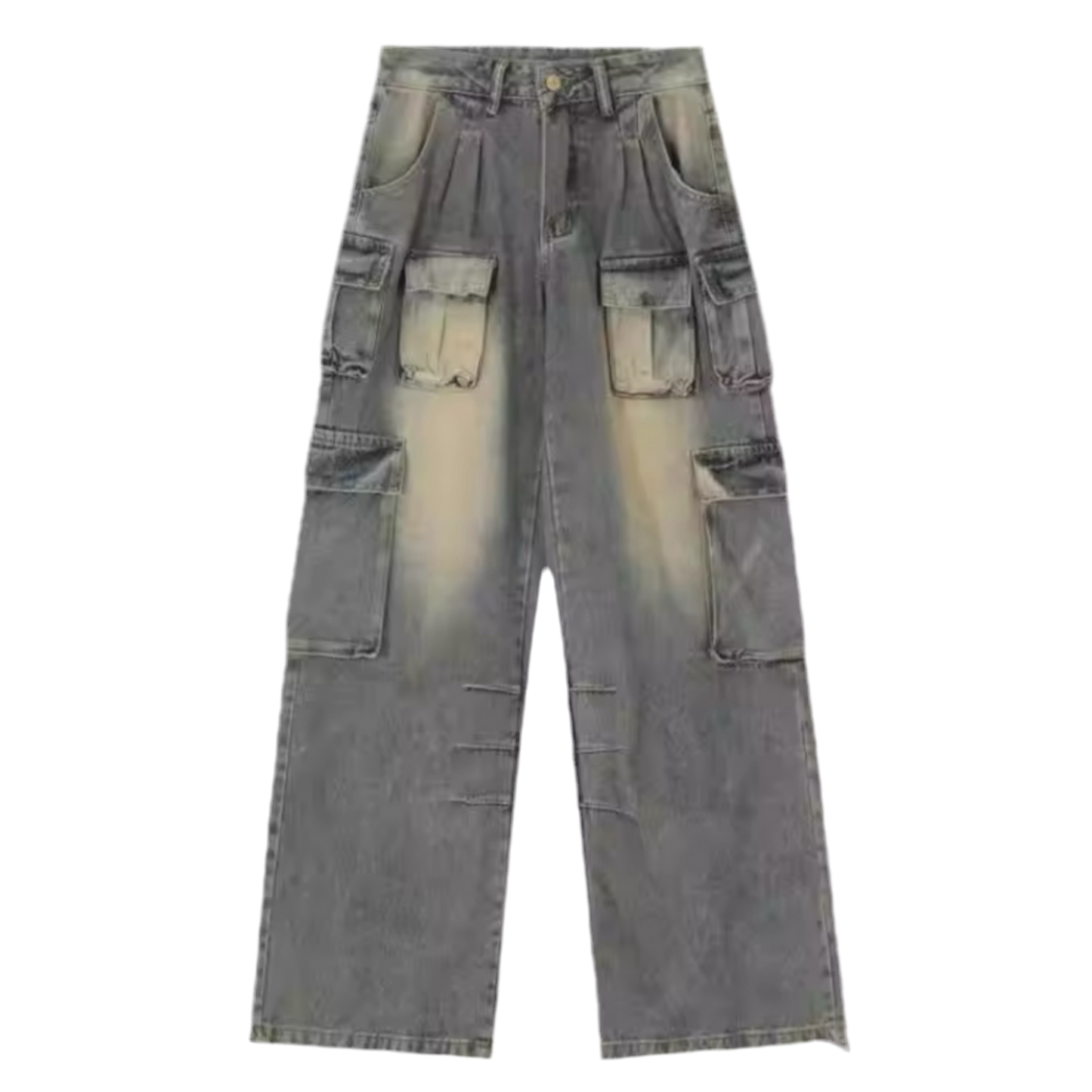 FADED CARGO JEANS