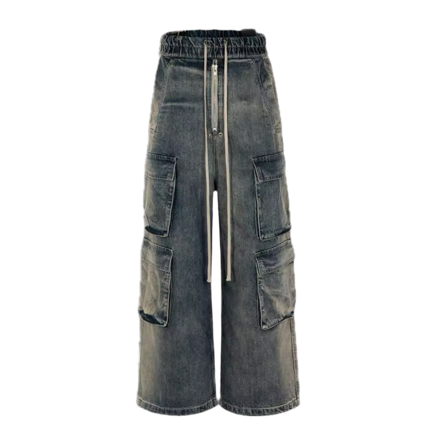 WASHED STRINGS DENIM