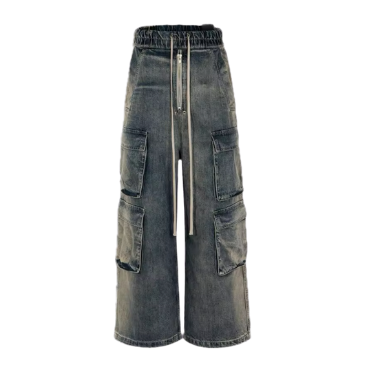 WASHED STRINGS DENIM