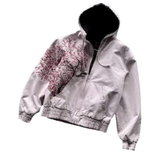 Pink Sakura Tree Design Jumper