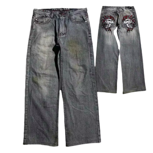 FIRE SKULL JEANS