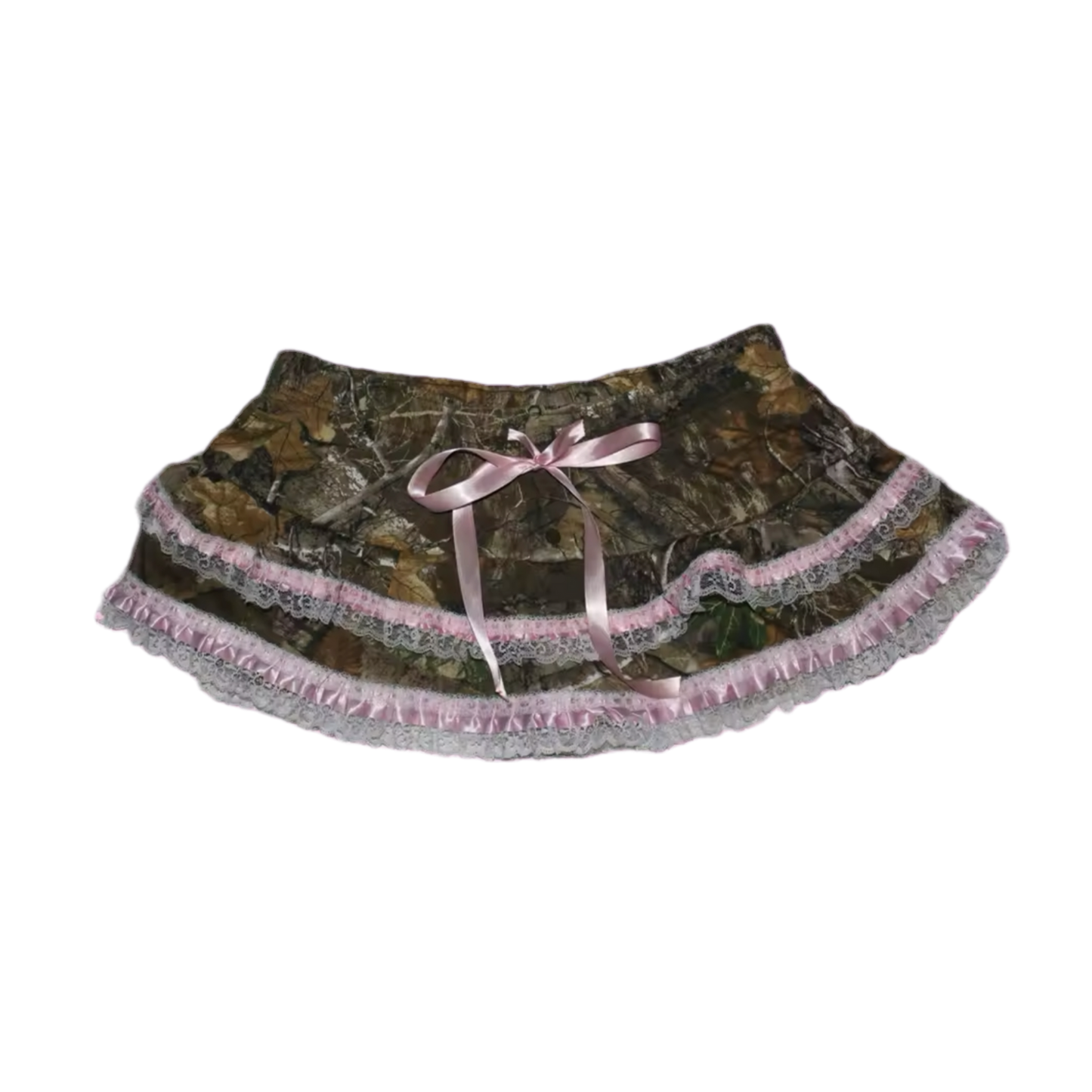 PINK LACE CAMO SKIRT