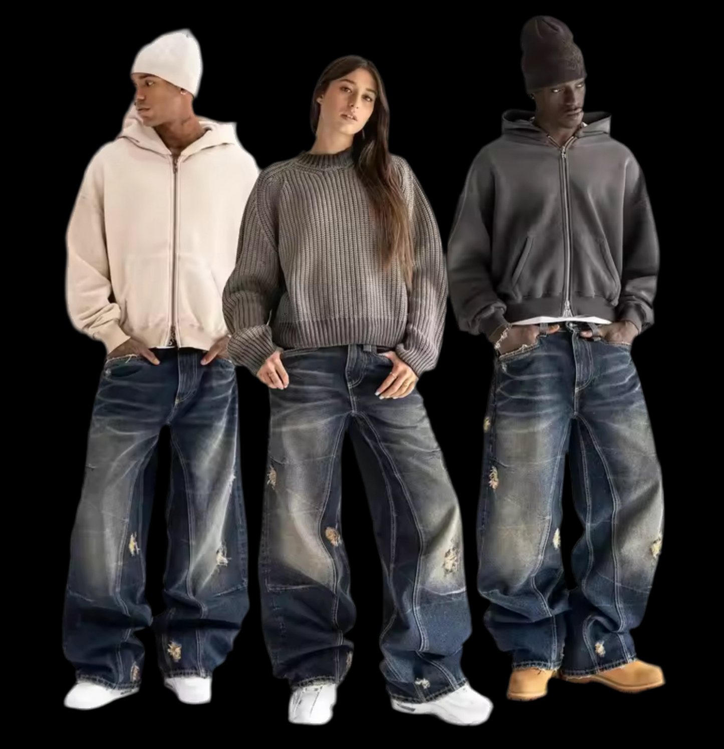 DISTRESSED FADE DENIM