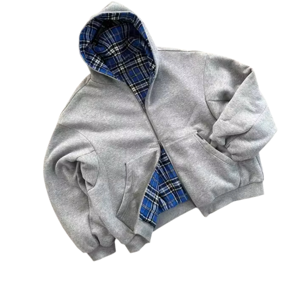 2 in 1 Double Sided Grey/ Blue Jumper